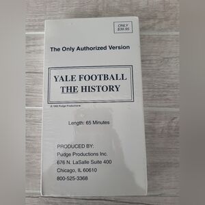Yale Football The History VHS Sealed New‎ 1992 Collectible Memorabilia Bulldogs